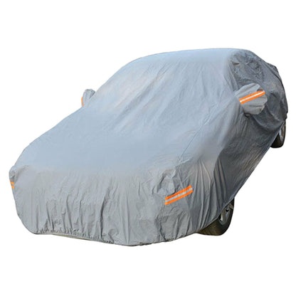 munirater Car Cover Waterproof All Weather Protect Gray Replacement for Sedan Length up to 202 L