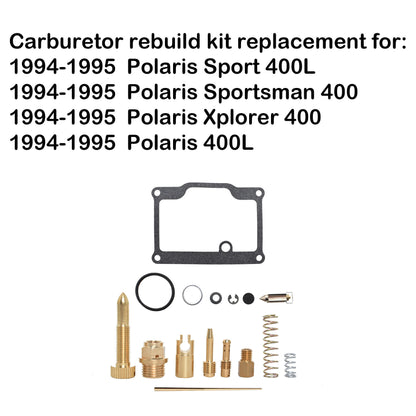 munirater Carburetor Carb Rebuild Kit Replacement for 1994 1995 Sport Sportsman Xplorer 400 400L