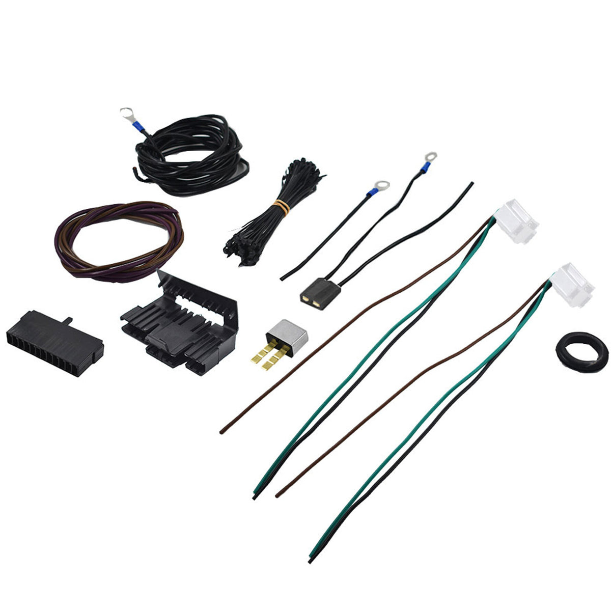 munirater Wiring Harness Kit Universal 21 Circuit Replacement for Hotrods Street Rod Hot Wires Extra Long Wires