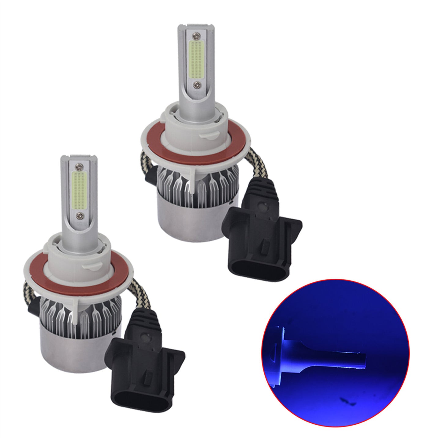 munirater 4Pcs LED Headlight Hi/Lo Fog Light Bulbs Combination Replacement for 2004-2014 F-150 8000K