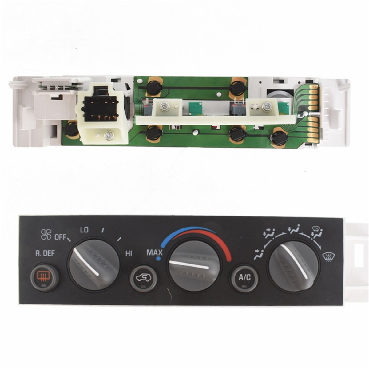 munirater A/C Air Conditioning Heater Control Switch Panel Replacement for Suburban Tahoe Yukon 1996 1997 1998 1999 2000 9378805 15-72547 with Rear Window Defogger