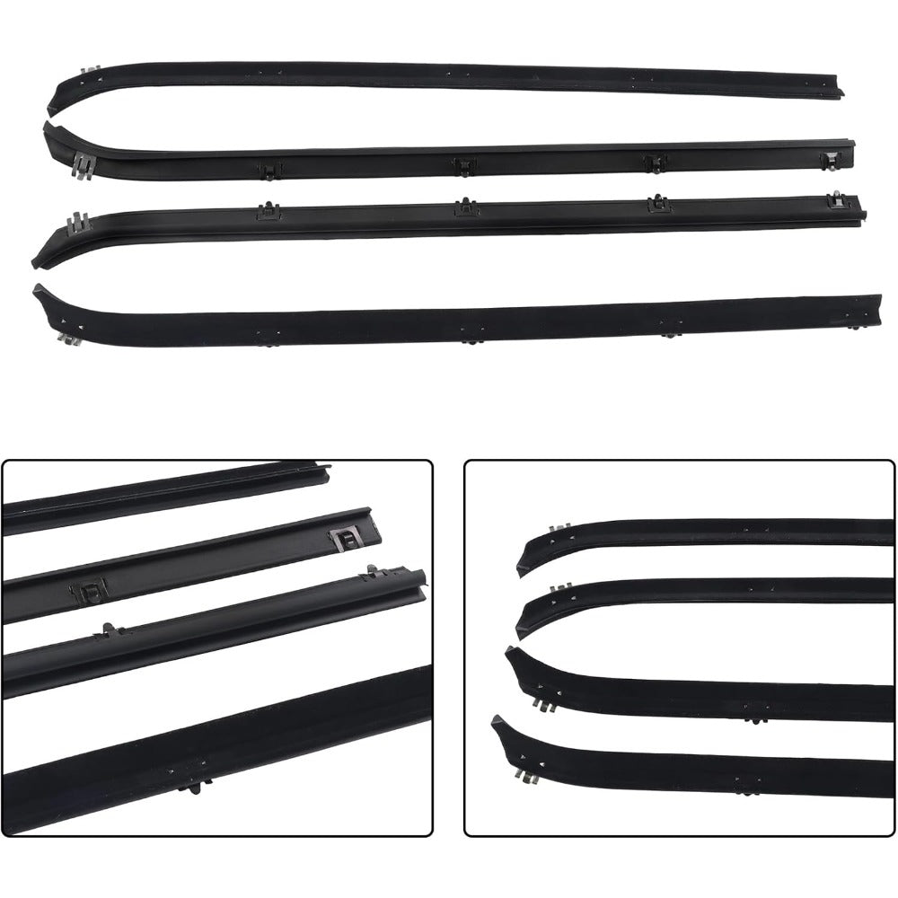 Window Weatherstrip & Division Bar Channel Kit for Dodge D/W Trucks, 8-Piece