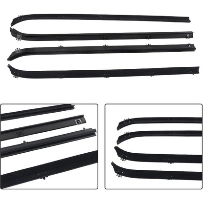 Window Weatherstrip & Division Bar Channel Kit for Dodge D/W Trucks, 8-Piece