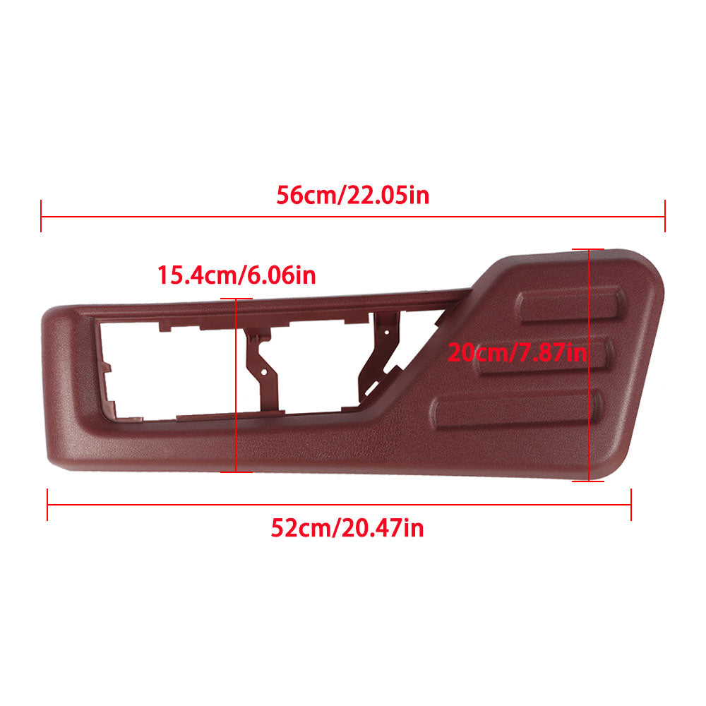 munirater Red Front Driver Side Seat Panel Trim Replacement for 2008 2009 2010 F250 F350 F450 F550 Super Duty 8C3Z2562187DB 8C3Z-2562187-DB