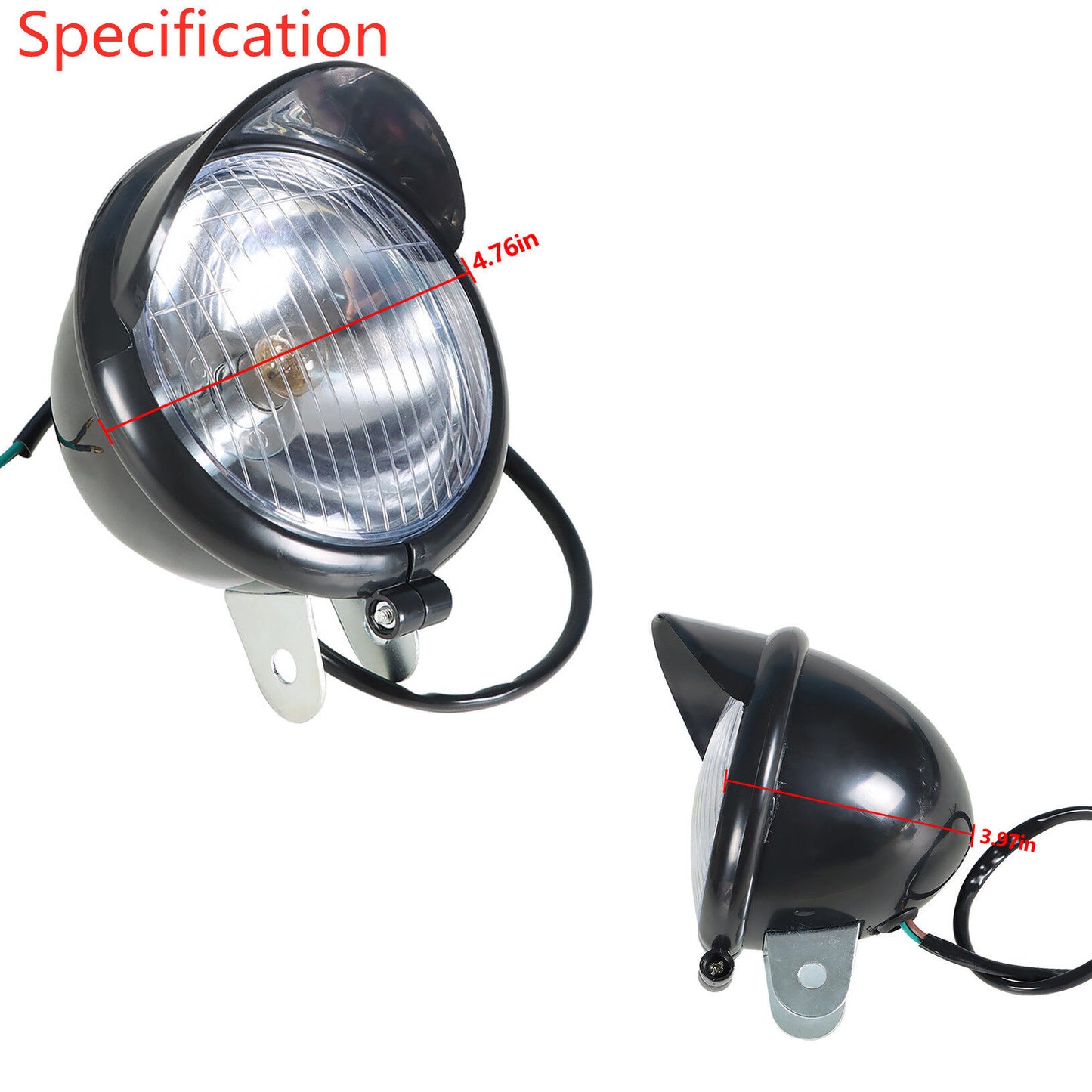 munirater Black Motorcycle Passing Driving Projector Spot Fog Lamp with Turn Signal Lights Replacement for 2002-2009 Honda VTX