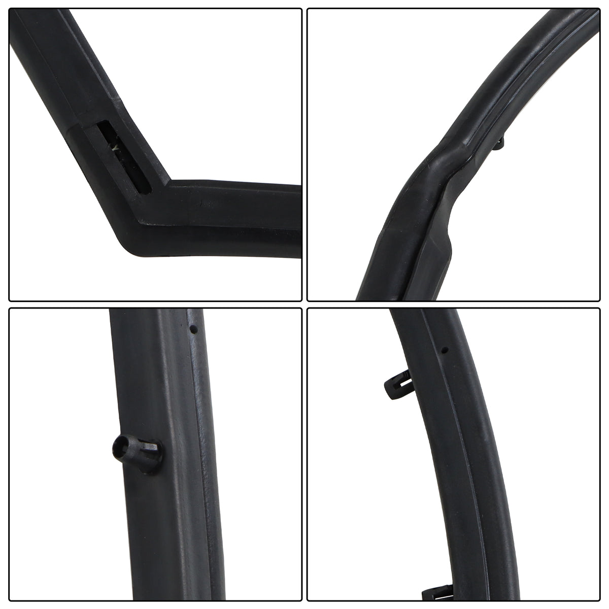 Door & Window Weatherstrip Seal Kit for Jeep CJ7 & Wrangler YJ, 10-Piece