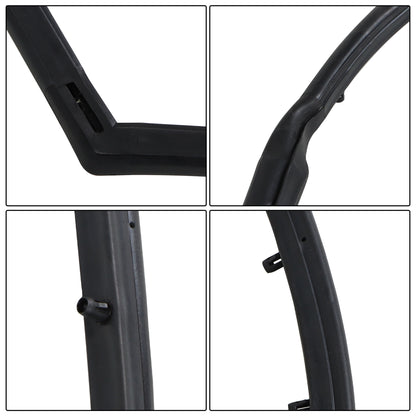 Door & Window Weatherstrip Seal Kit for Jeep CJ7 & Wrangler YJ, 10-Piece