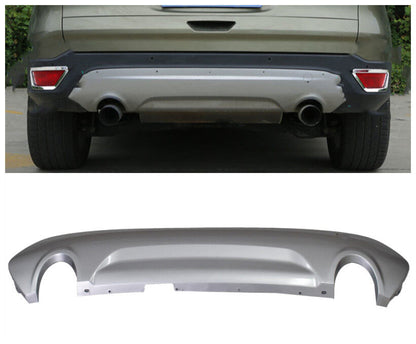 munirater CJ5Z-17K835-BA Silver Rear Lower Bumper Cover w/Dual Openings Replacement for Escape Titanium S SE SEL Sport 2013 2014 2015 2016 2017 Part CJ5Z-17K835-BA FO1195128