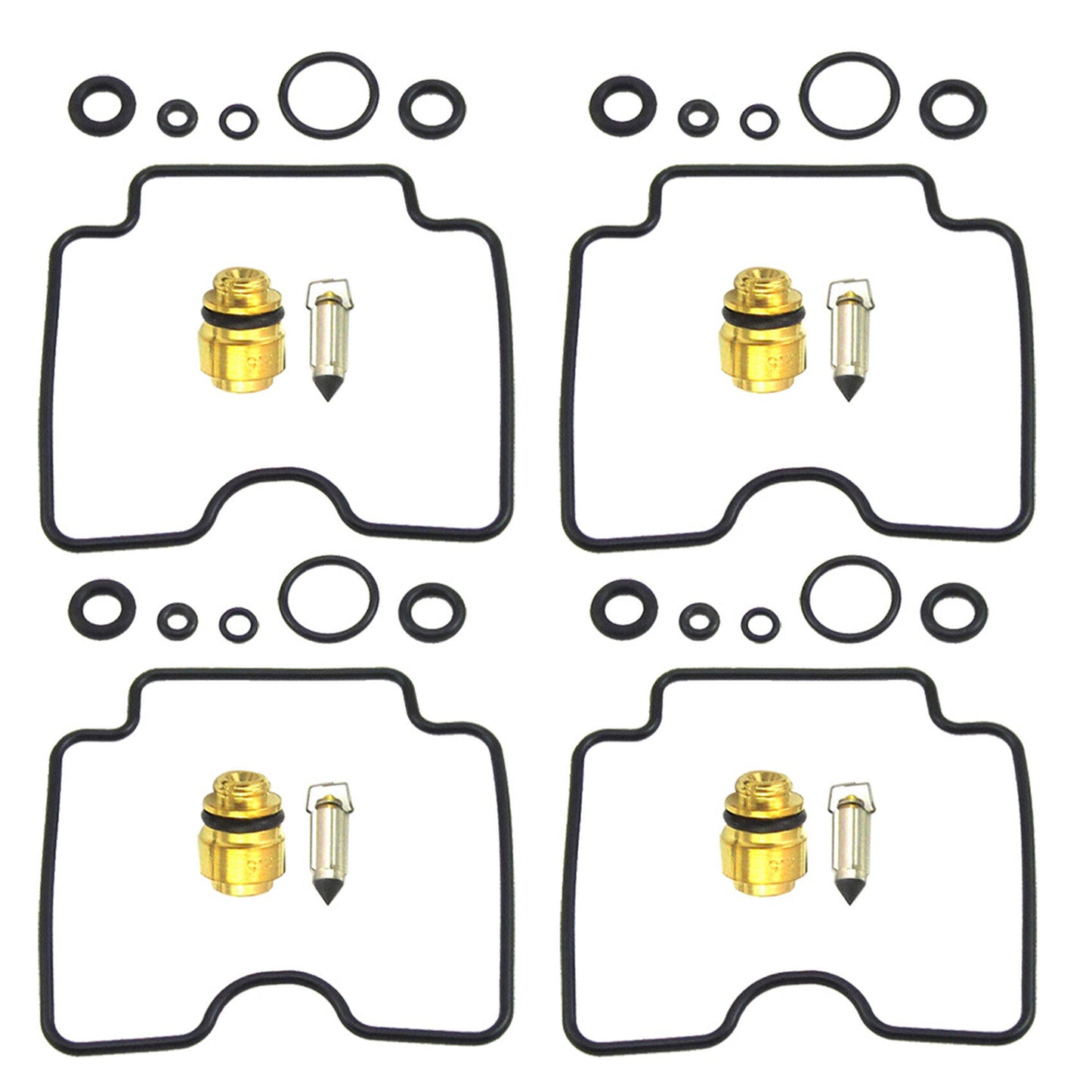 munirater 4 x Carburetor Rebuild Kit Replacement for 750 GSX750F bandit 1200 GSF1200 18-5082