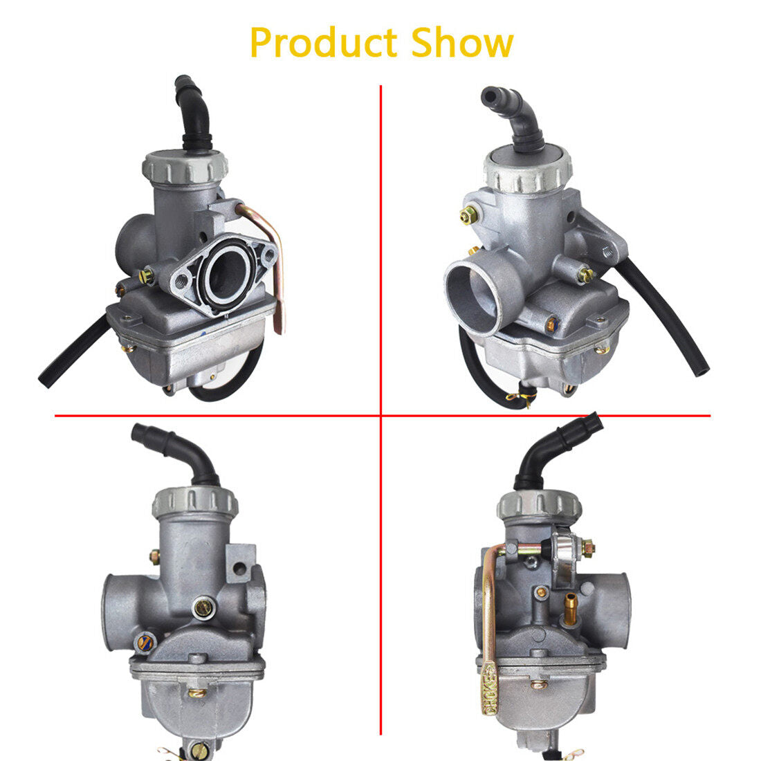 munirater Carburetor and Throttle Cable Replacement for Honda XL70 SL70 XL75 XR80 XR80R CRF80F Carb