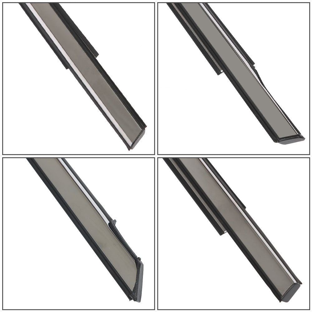 Chrome Window Weatherstrip Molding Kit for 2008-2012 Honda Accord Sedan, 4-Piece