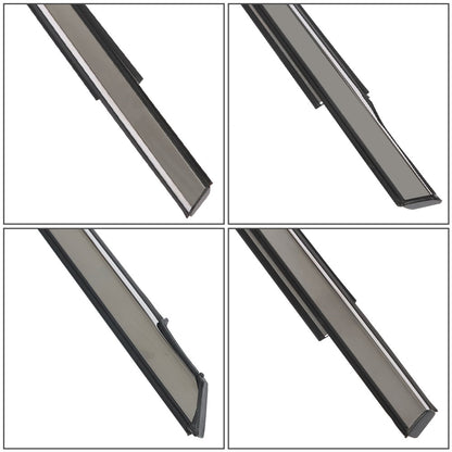 Chrome Window Weatherstrip Molding Kit for 2008-2012 Honda Accord Sedan, 4-Piece