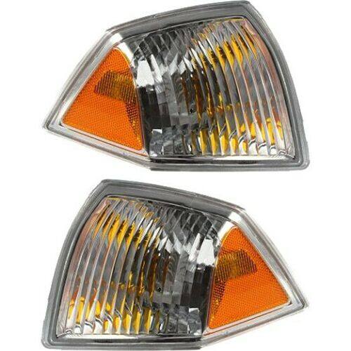 munirater Front Marker Signal Blinker Corner Parking Lights Pair Set Replacement for 07-10 Compass Driver & Passenger Side