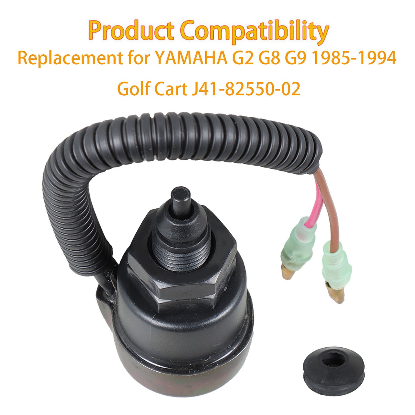 munirater Stop Switch Assembly Replacement for Yamaha G2 G8 G9 1985-1994 Golf Cart J41-82550 - 02 9199