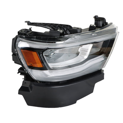 munirater Full LED Headlight For 2019-2021 Dodge Ram 1500 W/DRL Clear Lens Right Side