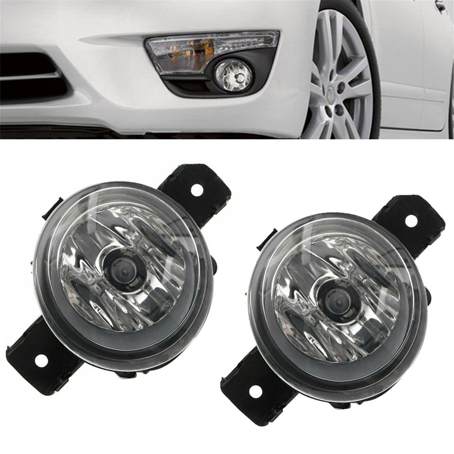 munirater Pair Replacement Fog Light Assembly H11 For Nissan Altima Maxima Sentra Infiniti