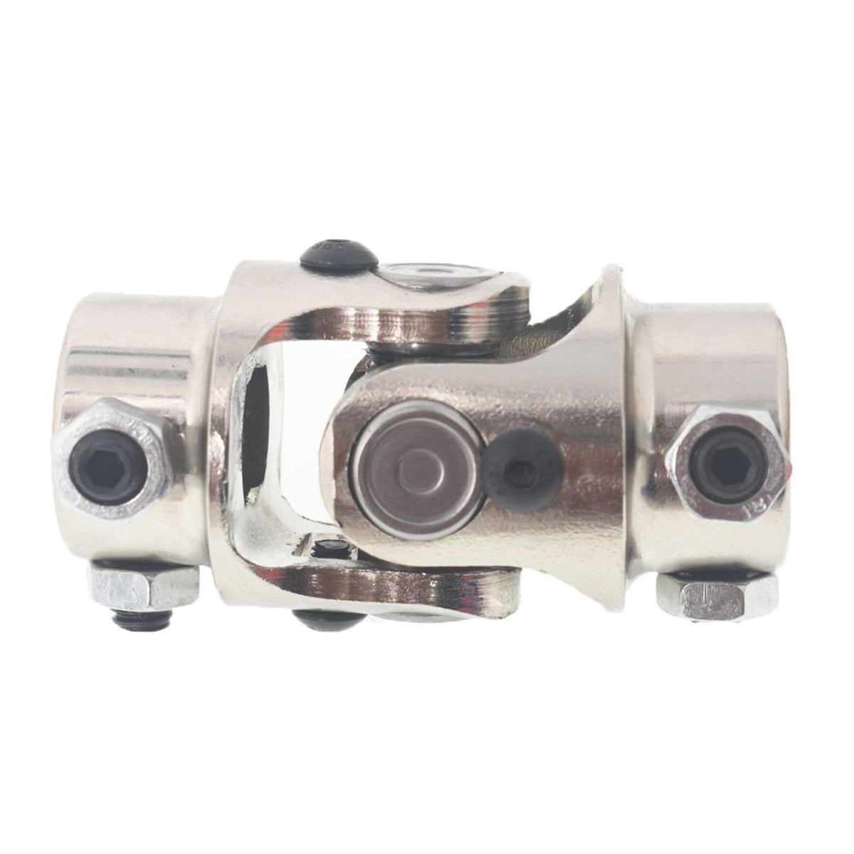 munirater 1-Pack 3/4 DD x 3/4 DD Chrome Single U-Joint Steering Shaft Universal Joint Replacement for Grinding Machines Automotive Part Levelers Automated Partking Lifts