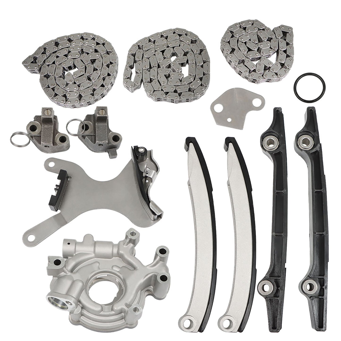 munirater Timing Chain Kit w/o Gear Oil Pump Replacement for 1999-2008 Ram 1500 Grand Cherokee 4.7L SOHC