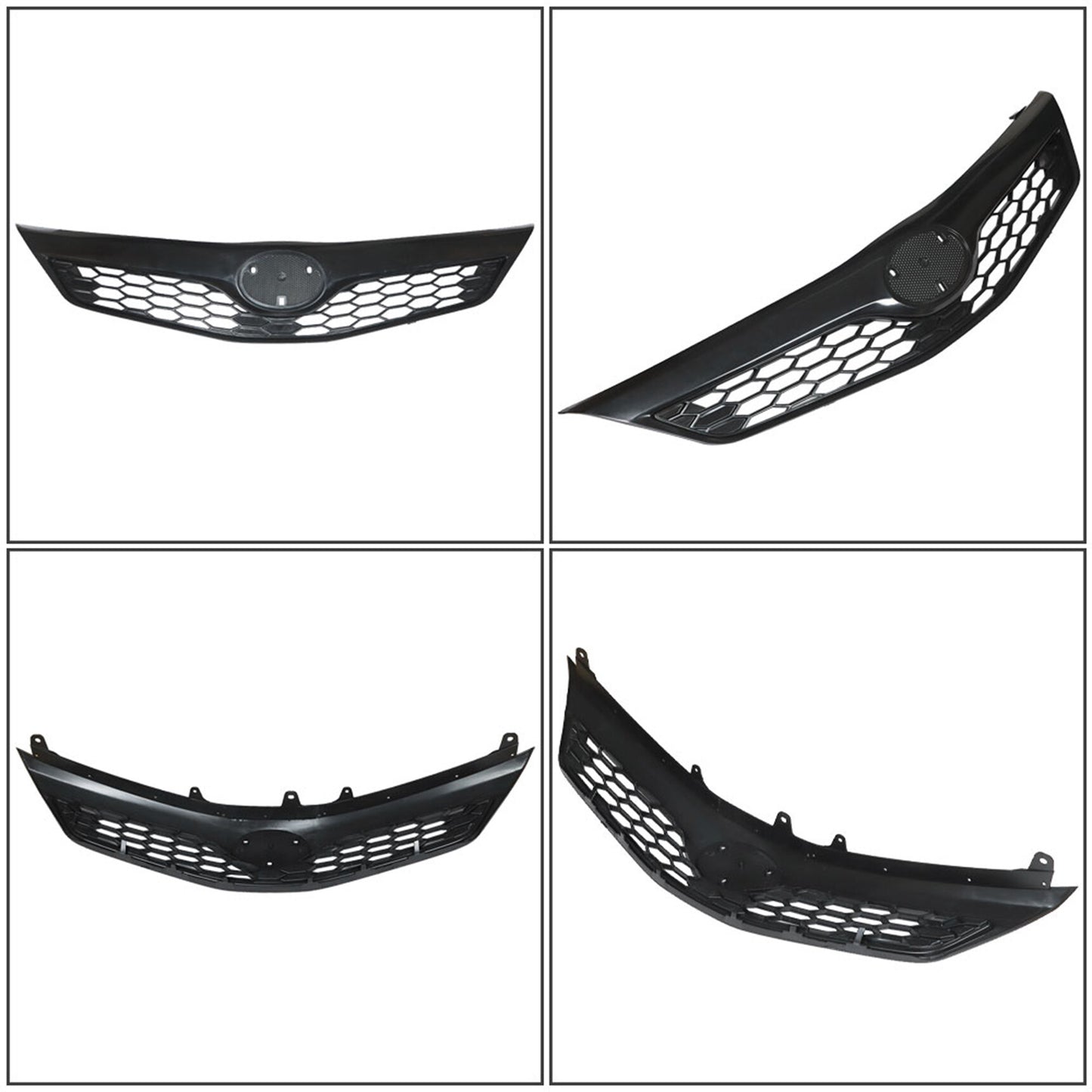 munirater Front Upper Bumper Grille Honeycomb Black Replacement for 2012 2013 2014 Camry SE XSE 5310106340C0 TO1200354