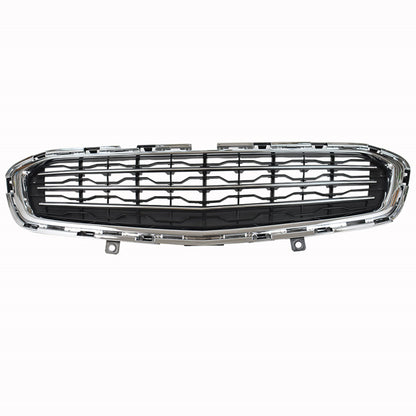 munirater Front Hood Bumper Grilles Black Chrome Plastic Replacement for 2015 Cruze GM1200728