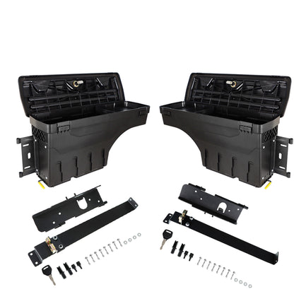 munirater Truck Bed Storage Box Tool Box Replacement for Toyota Tundra 2007-2020 Pickup Waterproof Rear Driver and Passenger Side 2-Pack Set