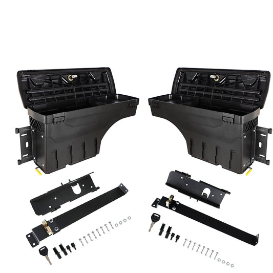 munirater Truck Bed Storage Box Tool Box Replacement for Toyota Tundra 2007-2020 Pickup Waterproof Rear Driver and Passenger Side 2-Pack Set