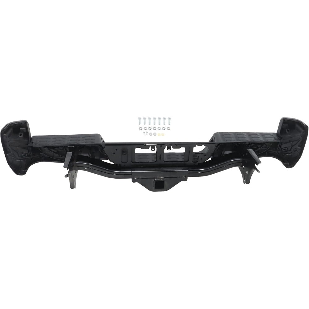 Black Steel Rear Step Bumper for Toyota Tacoma 2016-2023, TO1103134