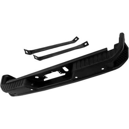 Primed Rear Step Bumper Assembly for Chevrolet Silverado 1500 & GMC Sierra 1500 2019-2023, with Sensor Holes