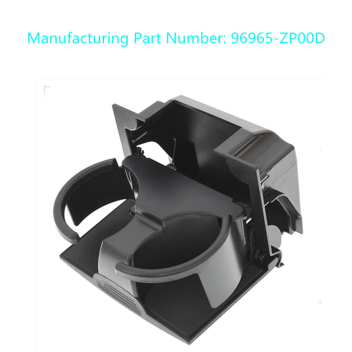 munirater Car Rear Center Console Cup Holder Replacement for 2006-2019 Nissan Frontier Xterra 96965-ZP00C