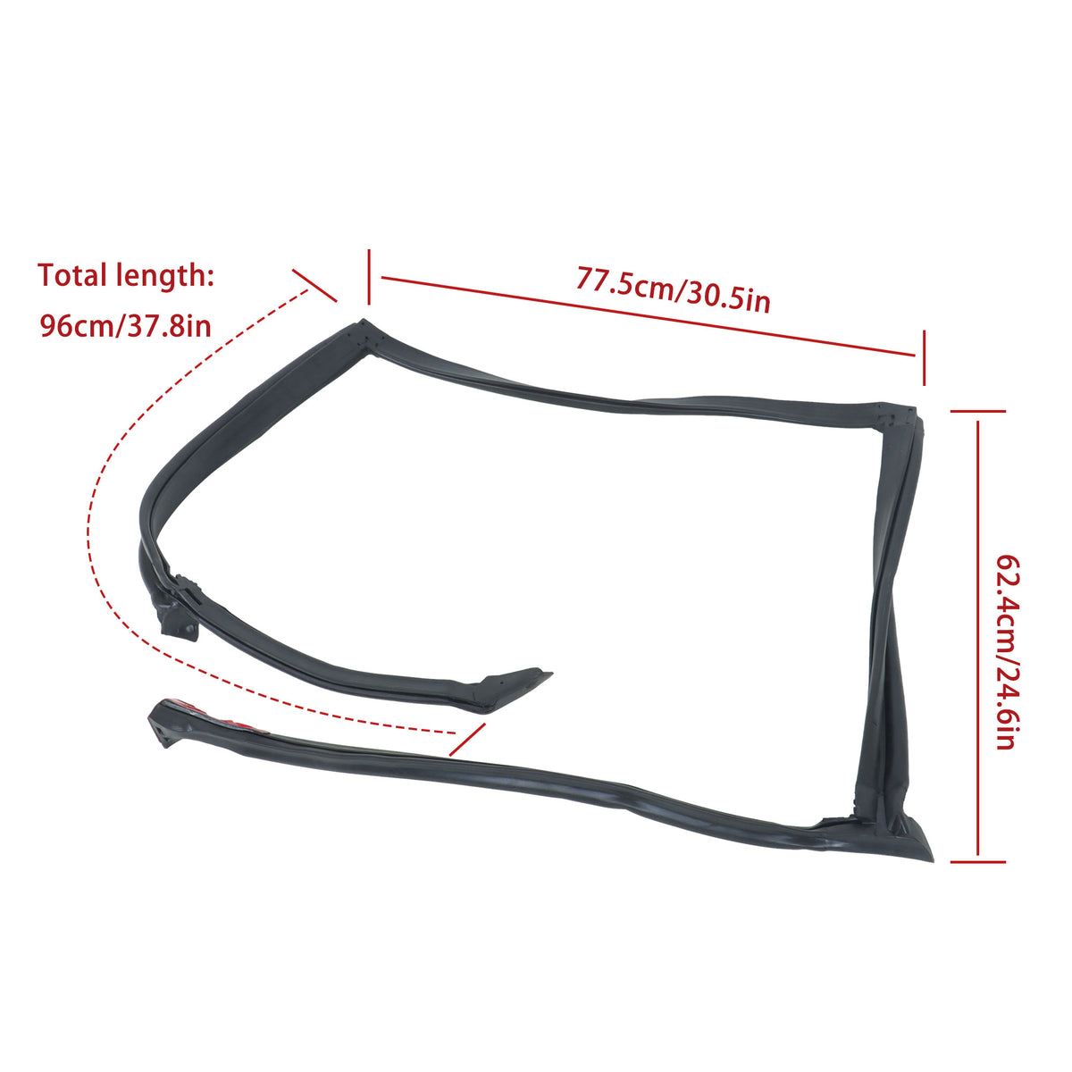 T-Top Roof Weatherstrip Seals for 1982-1992 Camaro & Firebird, Left & Right