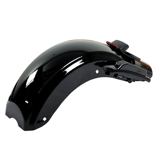 munirater Black LED Rear Fender System Replacement For Touring Models 2014-2021 CVO Style Motorcycle Big Glide