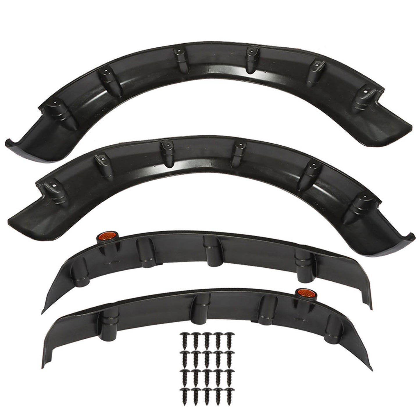 munirater 4 - Pack Golf Cart Fender Flares Front and Rear Wheels Replacement for 2008-2015 EZGO RXV Gas and Electric Golf Carts