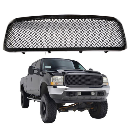 munirater Front Hood Bumper Grille Grill Replacement for 1999-2004 F250/ F350 Excursion 1C3Z8200BAA