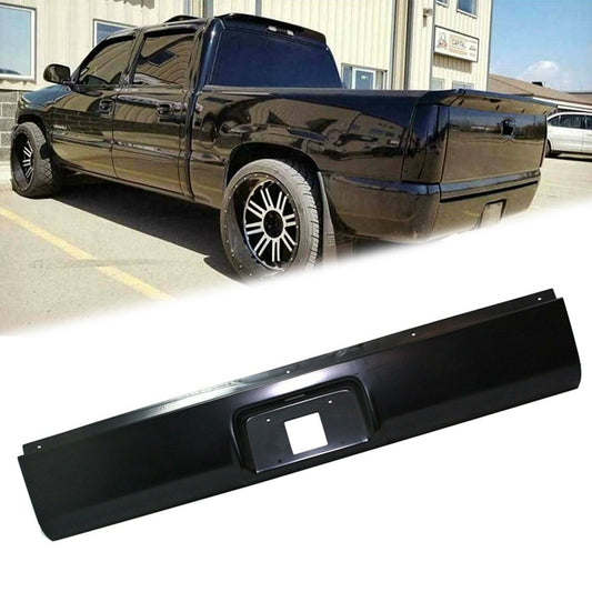 munirater Rear Bumper Roll Pan Primed Steel Fleetside Replacement for 1999-2007 Silverado/Sierra