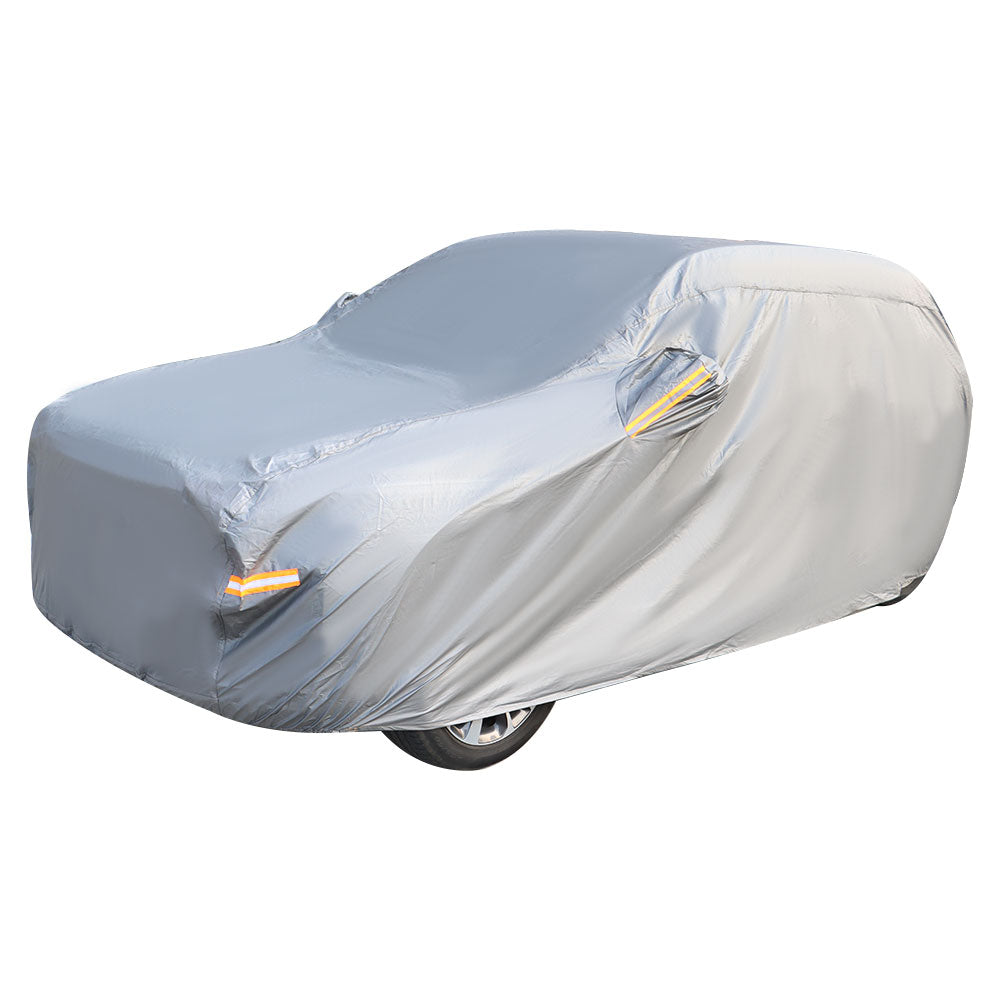 munirater Car Cover Waterproof All Weather Protect Gray Replacement for Sedan Length up to 202 L