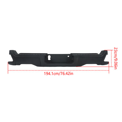 Black Steel Rear Bumper Assembly Replacement for F250 F350