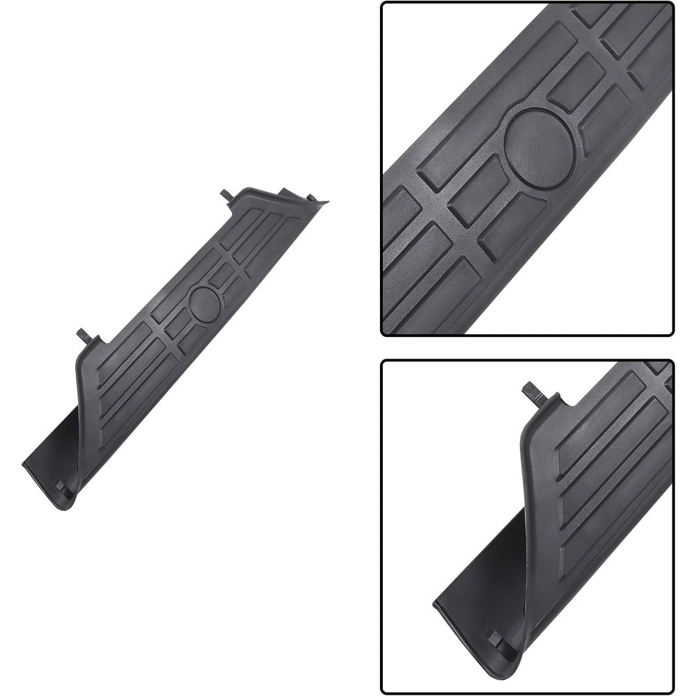 Black Rear Bumper Face Bar and 3 Step Pads for Nissan Titan XE 2007-2010 / S 2011-2015, 850309FM0G