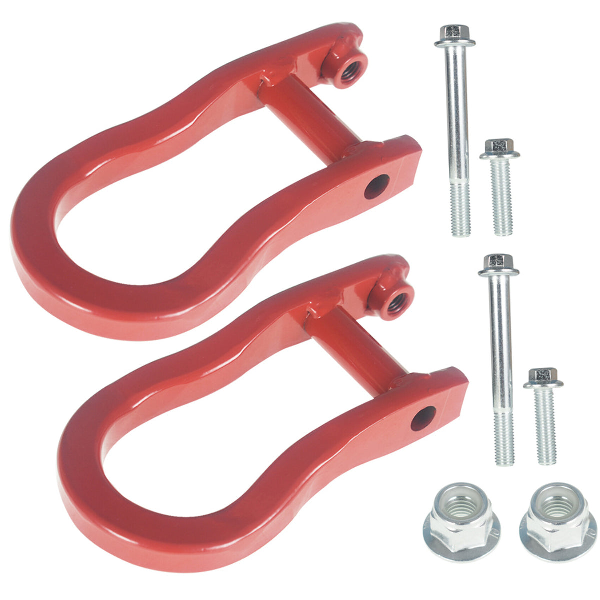 munirater 2PCS Tow Hooks Torch Red Replacement for 2007-2019 Chevrolet Silverado GMC Sierra 1500 84192871