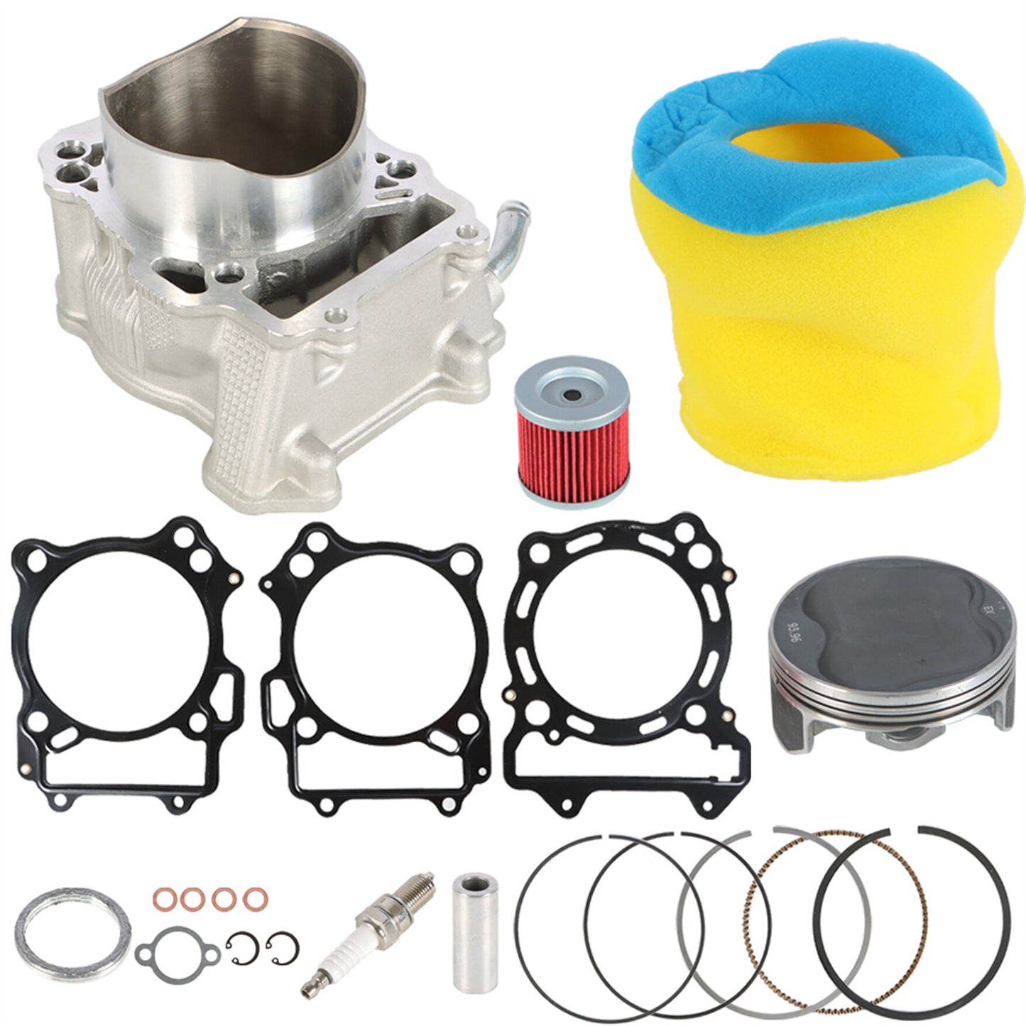 munirater Big Bore Cylinder Piston Gasket Top End Kit Replacement for Suzuki DRZ 400 434cc 2000-2015