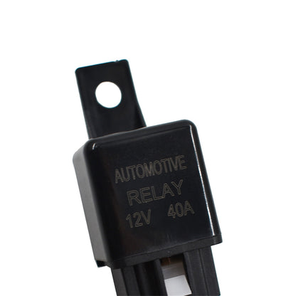 munirater 12V LED Universal Fog Light Laser Rocker On/Off Switch Wiring Harness 40A Relay Fuse Red