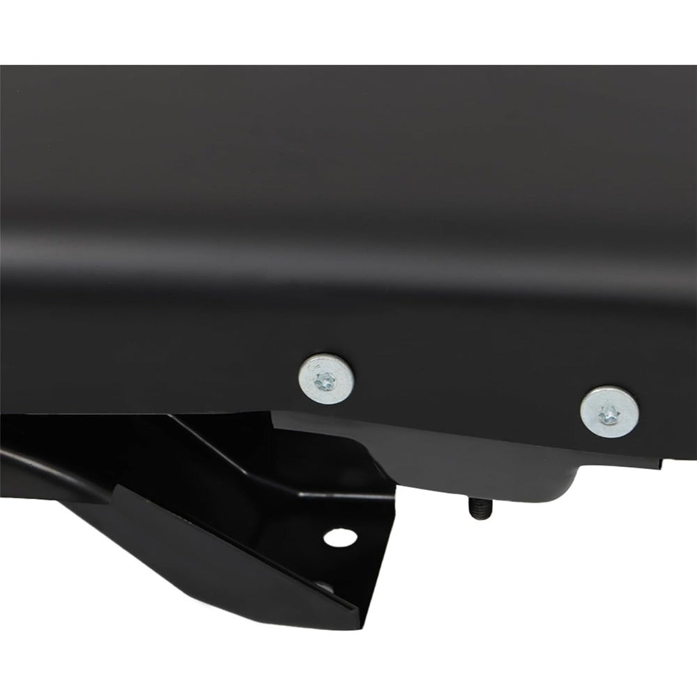 Black Rear Step Bumper for Chevrolet Express & GMC Savana 1996-2021, without Sensor Holes