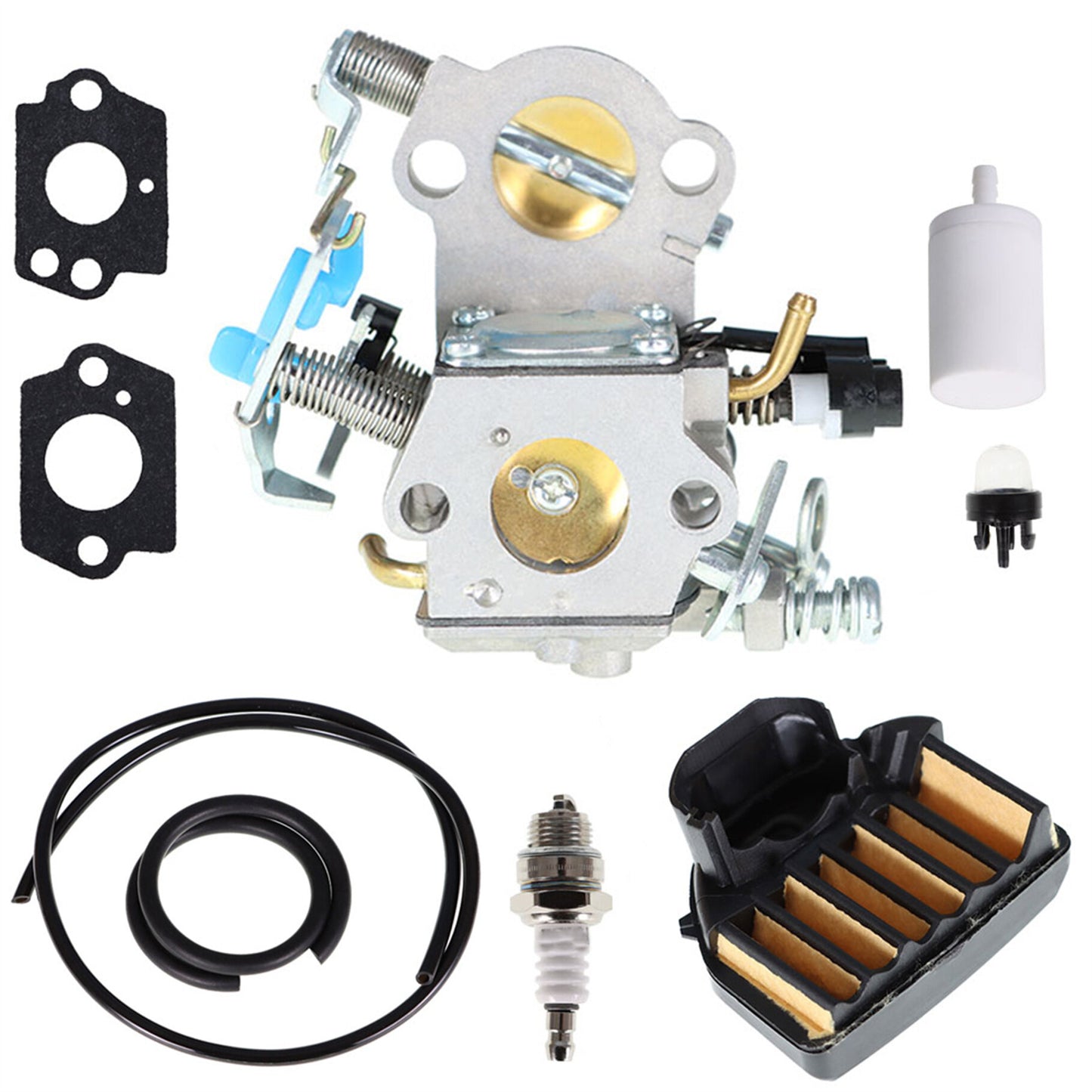 munirater WTA-29 Carburetor Replacement for 455 Rancher 455E 460 461 Gas Chainsaw with Air Filter Tune up Kit