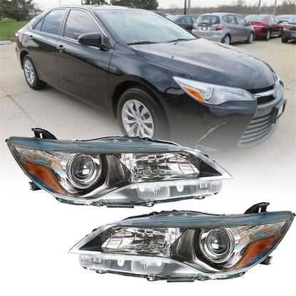 munirater 81150-06C70, 81110-06860 Left & Right Front Headlight Replacement for 2015 2016 2017 Camry Headlights Headlamps Driver & Passenger Side