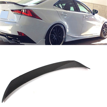 munirater Style Carbon Fiber Trunk Spoiler Wing Replacement for 2014-2020 Lexus IS200t IS250 IS350 AR