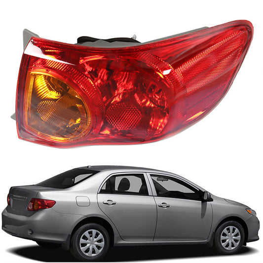 munirater Outer Body Right Tail Light Assembly Replacement for 2009-2010 Toyota Corolla OE-Style, Replaces Tail Light Rear Brake Lamp Passenger Side