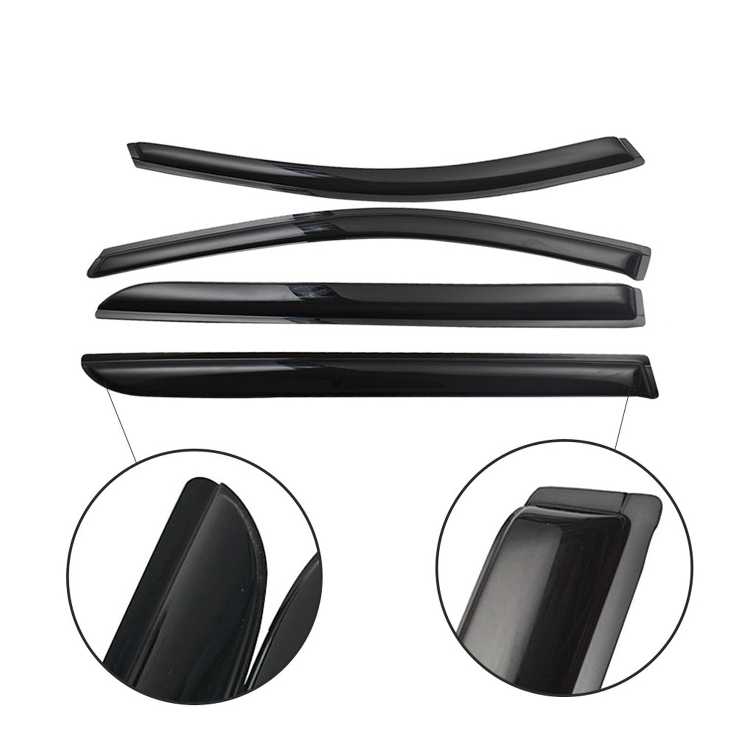 munirater Side Window Visor Vent Rain Guard Deflector Replacement for 2005-2007 Honda Odyssey