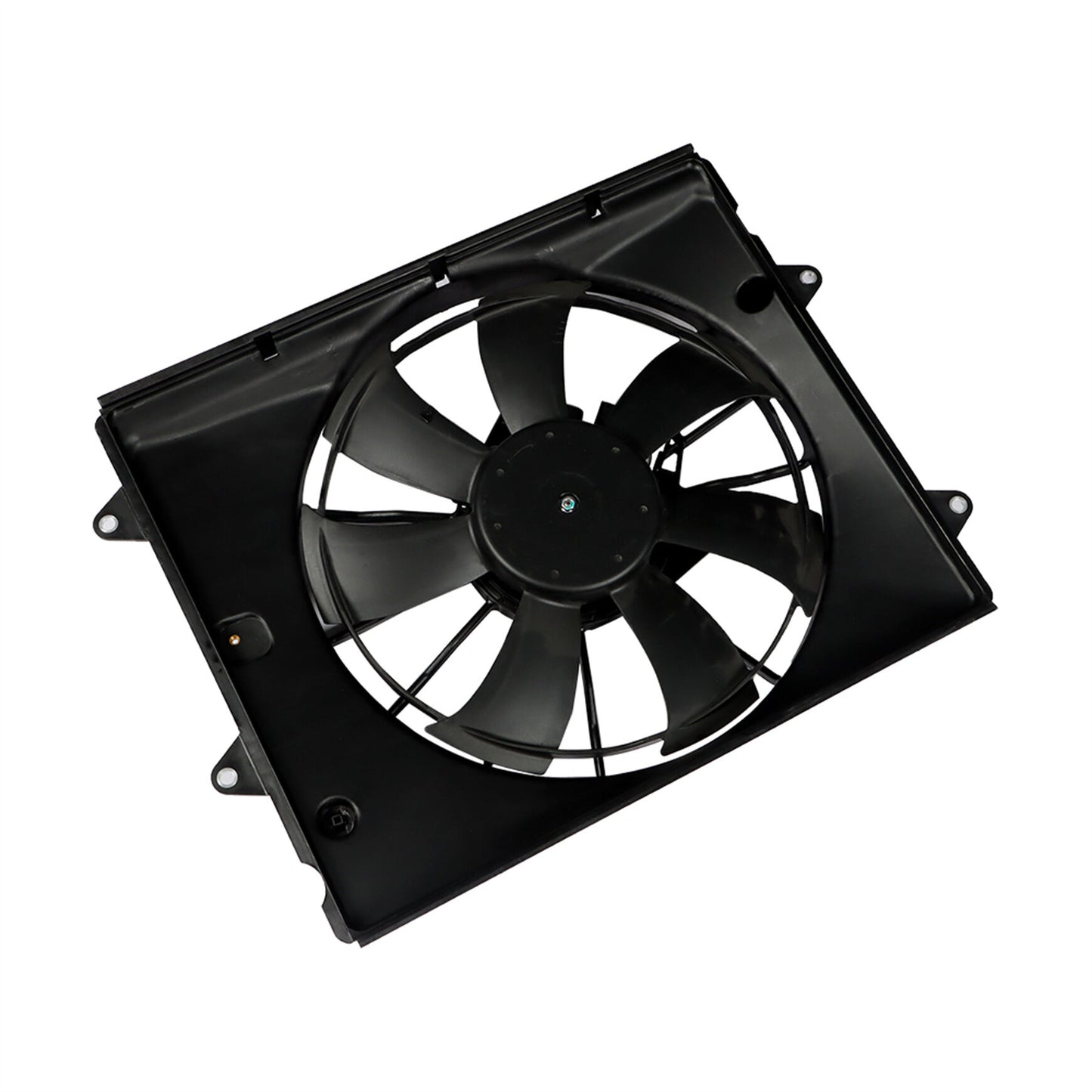 munirater Engine Radiator Condenser Cooling Fan Assembly 2016-2021 Civic DX/LX/SE/EX/Sport HO3115174 190155BAA01 12V Black