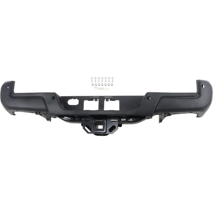 Black Steel Rear Step Bumper for Toyota Tacoma 2016-2023, TO1103134
