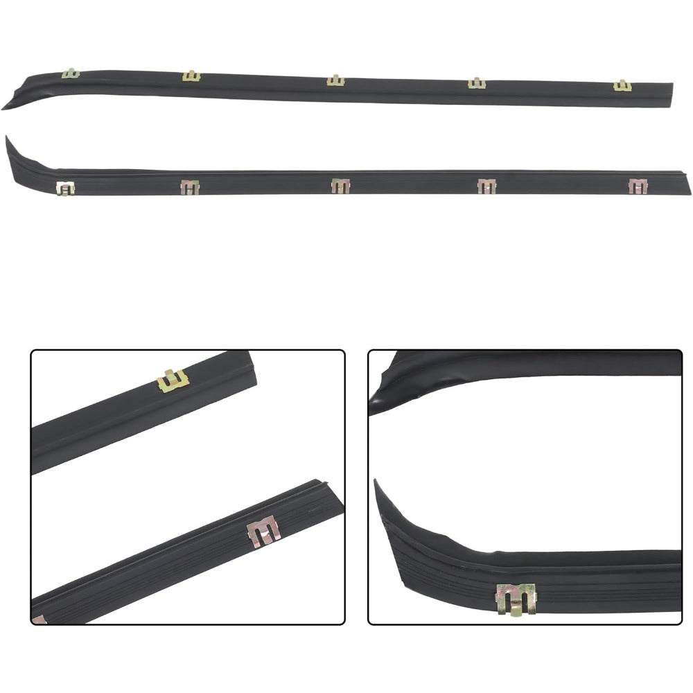 Window Sweep & Run Channel Weatherstrip Kit for 1981-1986 K3500, 6-Piece
