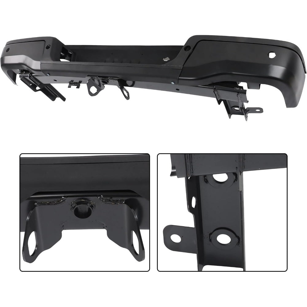 Black Steel Rear Step Bumper for Ford Ranger 2019-2023, FO1103227